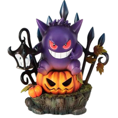Ремесла фонарика тыквы призрака Gengar хеллоуина аниме солнечные светлые вычисляют статую тени луны