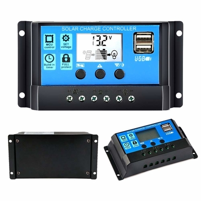 Регулятор 12V регулятора дисплея LCD солнечный/USB 5V 24V 60A 50A 40A 30A 20A 10A PWM