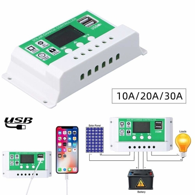 регулятор 12V 24V 1920W разрядки регулятора обязанности 30A PWM солнечный для батарей лития