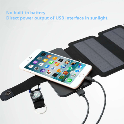 10W складные приспособления для вывода USB панели солнечных батарей 5V 2.1A для смартфонов