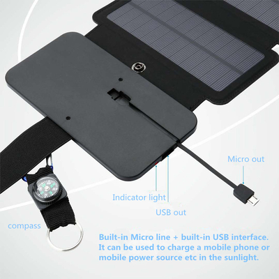 10W складные приспособления для вывода USB панели солнечных батарей 5V 2.1A для смартфонов