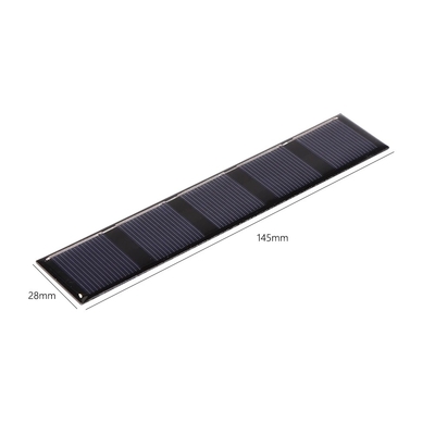 заряжатель панели солнечных батарей 0.5W 2.5V 145*28mm на открытом воздухе портативный для банка силы